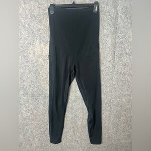 Enerful Woman’s Medium Black High-Waisted Maternity Leggings‎